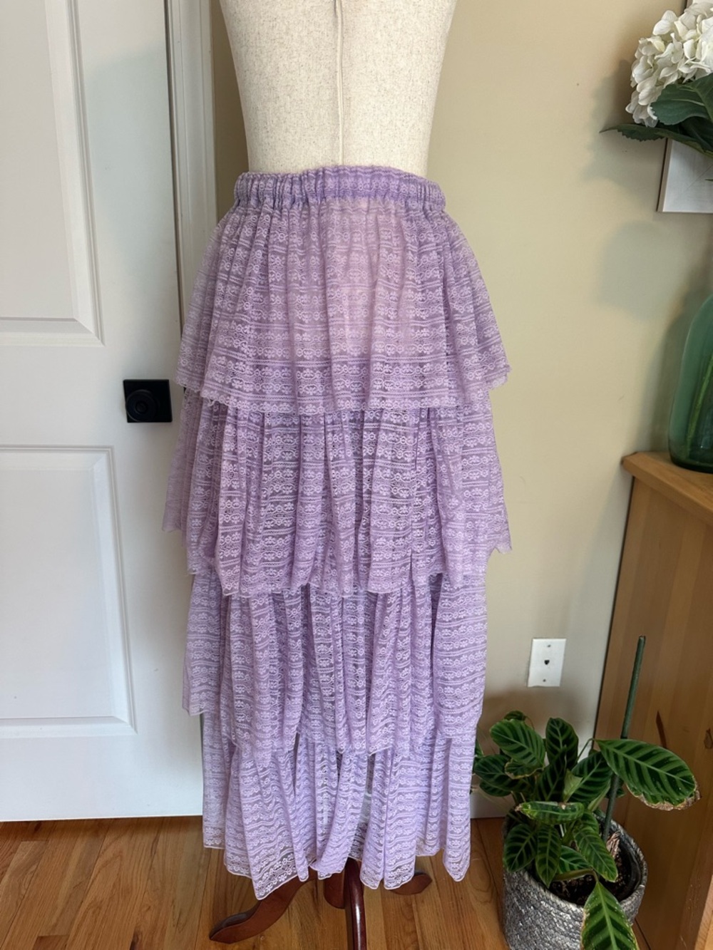 Free People Let’s Go Girls Convertible Slip / Maxi Skirt in Luxe Lilac XS - Picture 6 of 8